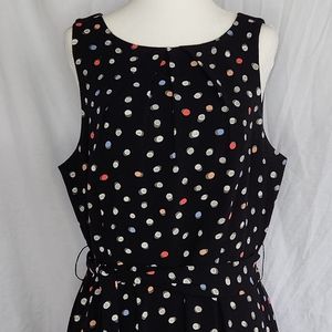 Black dress with dots